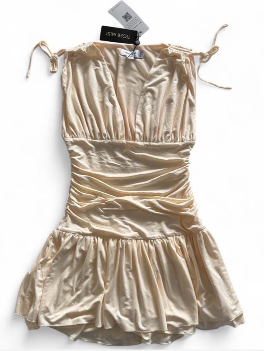 Tiger Mist Women's Cream Dress